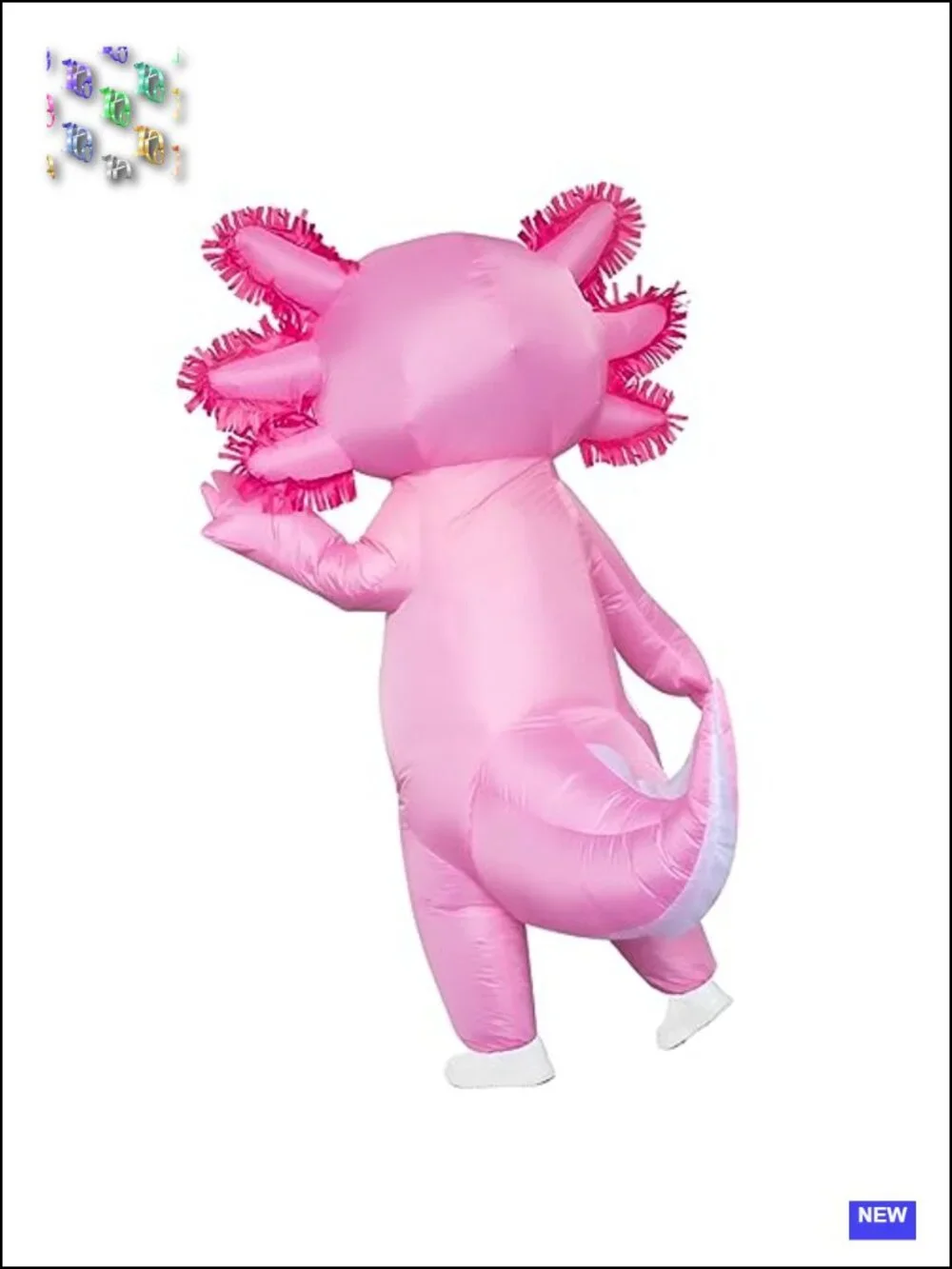 Kids Inflatable Axolotl Costume Halloween Blow Up Cosplay Party Unisex